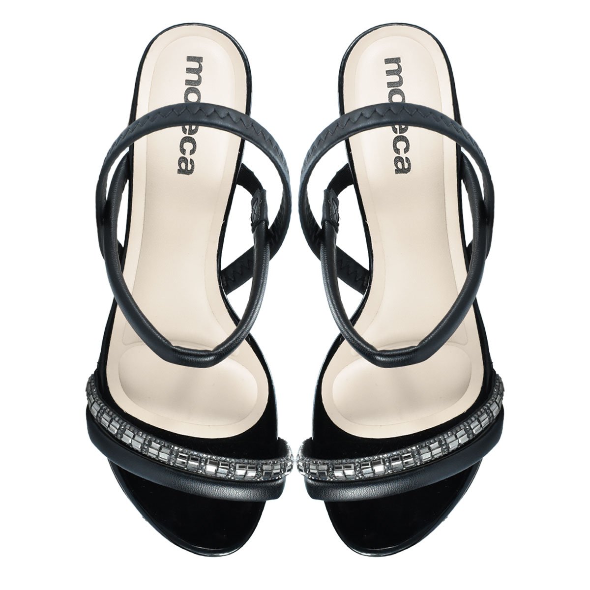 Sandalia Feminina Salto Baixo Moleca 5259846 Preto 4
