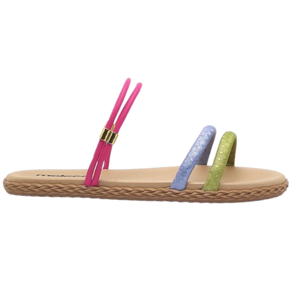 Sandalia Moleca Facil Ajuste Feminina Multicolorida Multicores 2