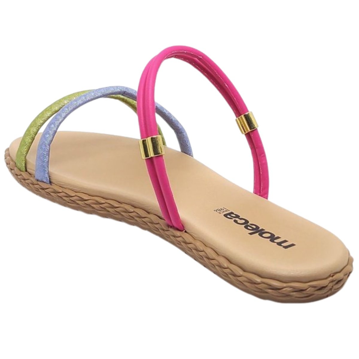Sandalia Moleca Facil Ajuste Feminina Multicolorida Multicores 4