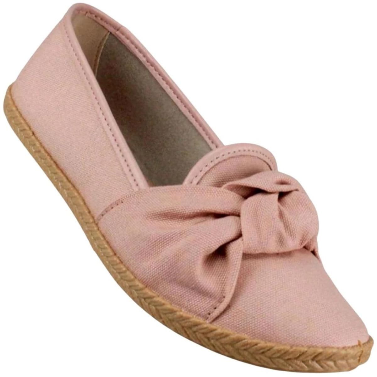 Sapatilha Moleca Lona Bico Redondo Feminino 5287265 Rosa 4