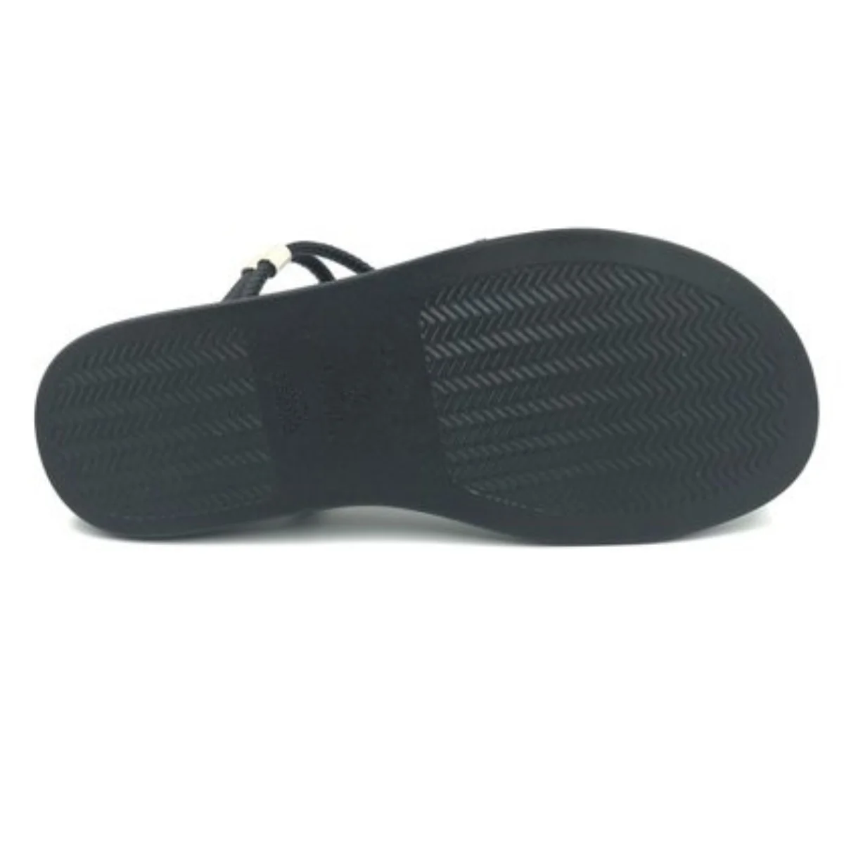 Sandalia Papete Beira Rio Tiras Elastico Feminina Preto Preto 3