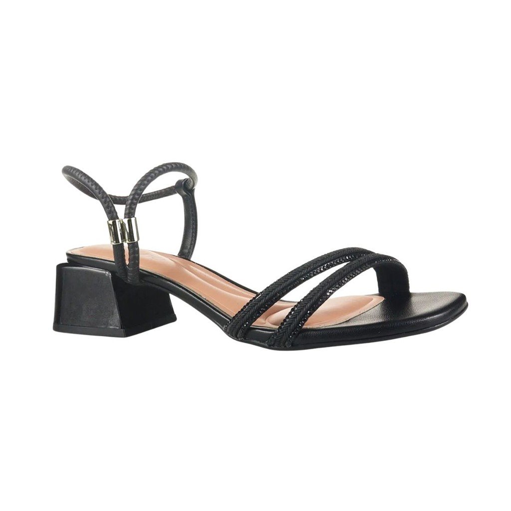 Sandalia Feminina Beira Rio Casual Salto Grosso Baixo 