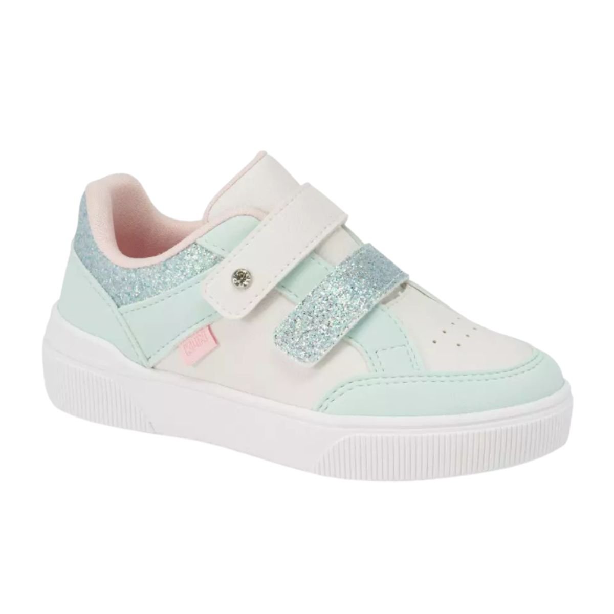 Tenis Klin Sky Branco Azul Acqua Conforto Ativo