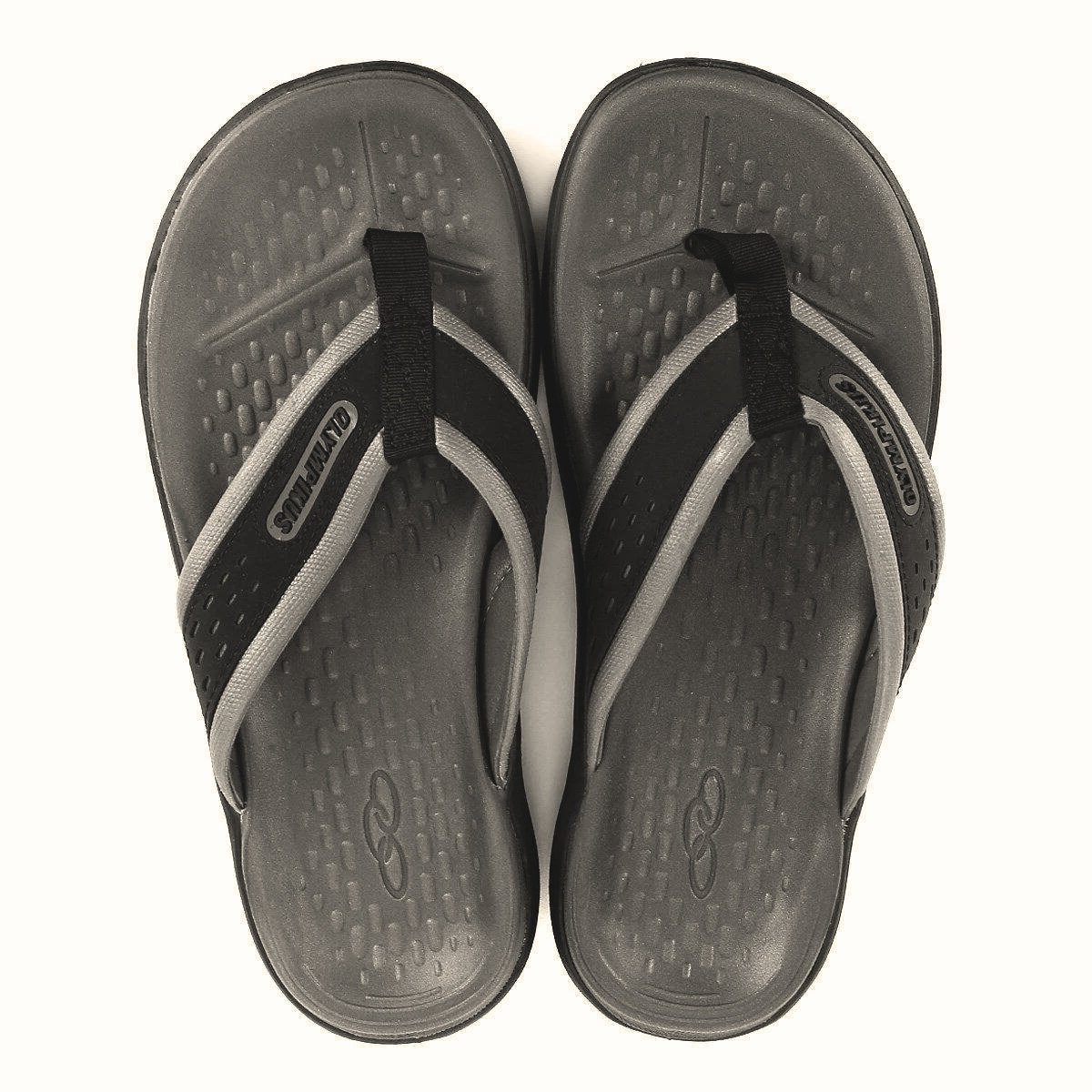 Chinelo Olympikus 921 Masculino Preto Cinza