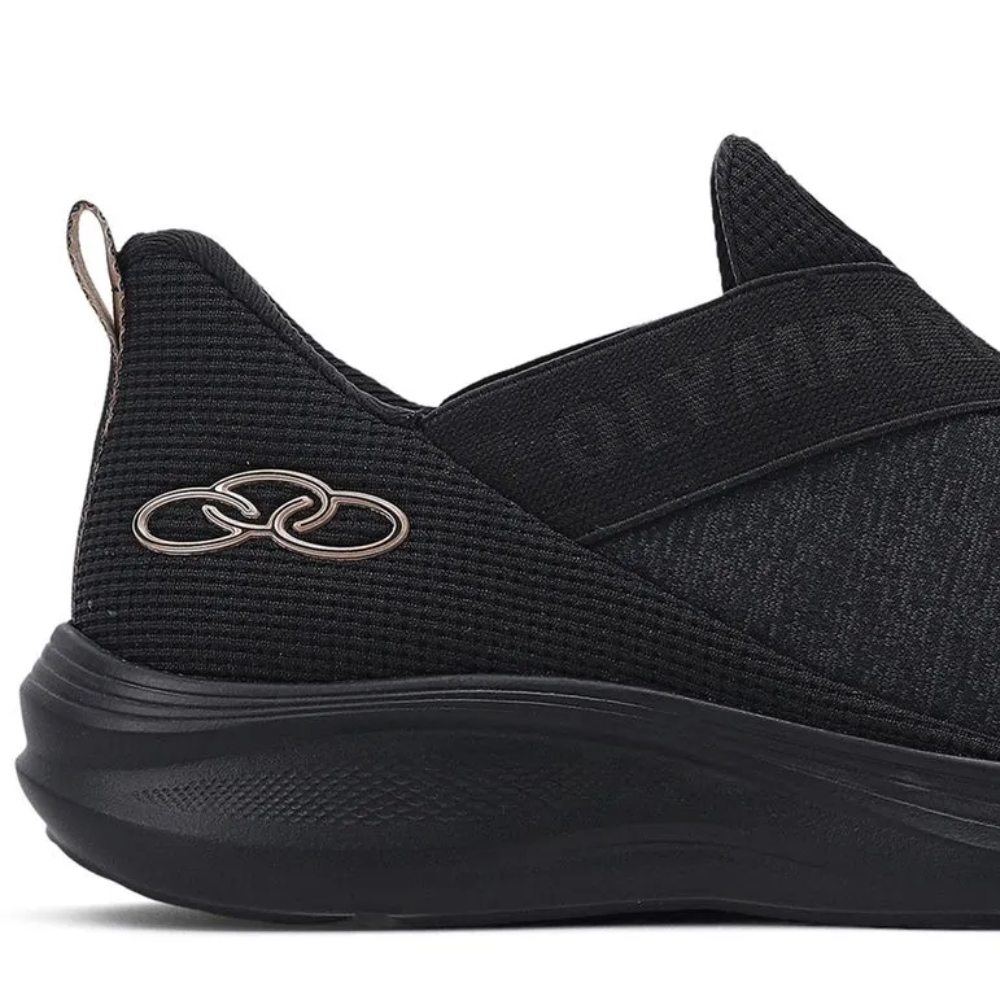 Olympikus Easy 3 Mescla Preto Feminino Ultraleve Esportivo Preto 5