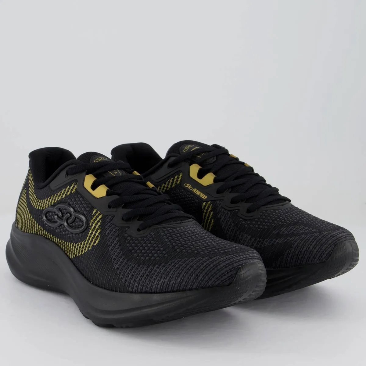 Olympikus Orbita Preto Versatilidade Urbana Ativa Preto/Amarelo 3
