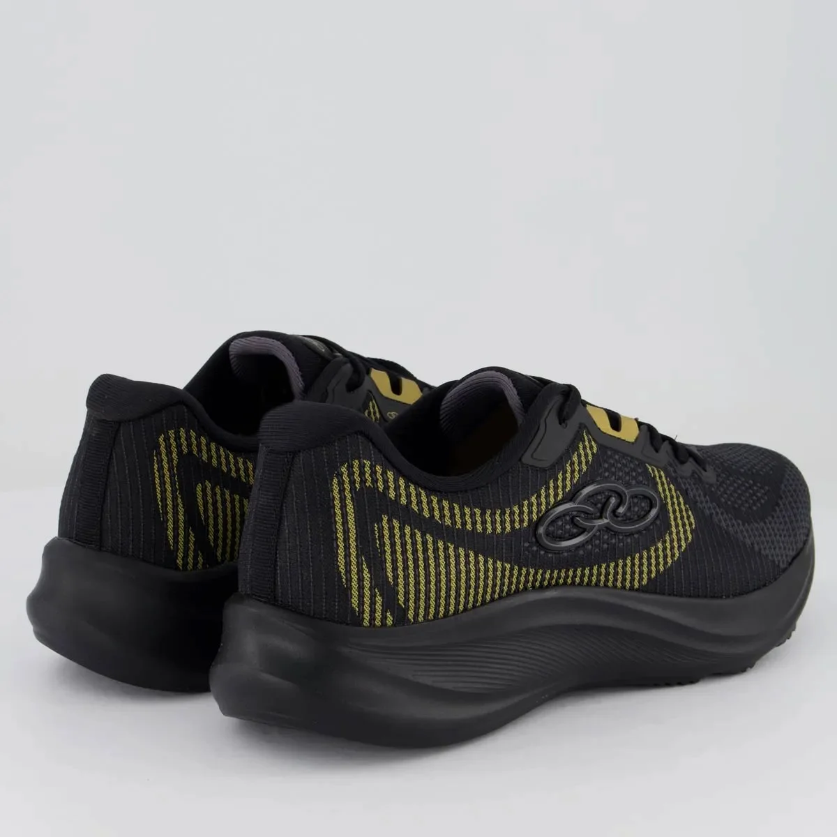 Olympikus Orbita Preto Versatilidade Urbana Ativa Preto/Amarelo 4