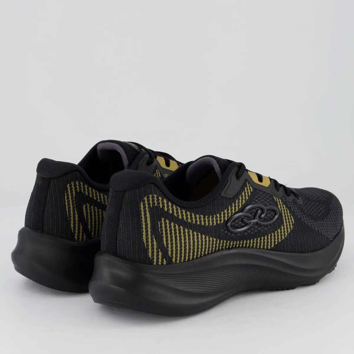 Olympikus Orbita Preto Versatilidade Urbana Ativa Preto/Amarelo 4