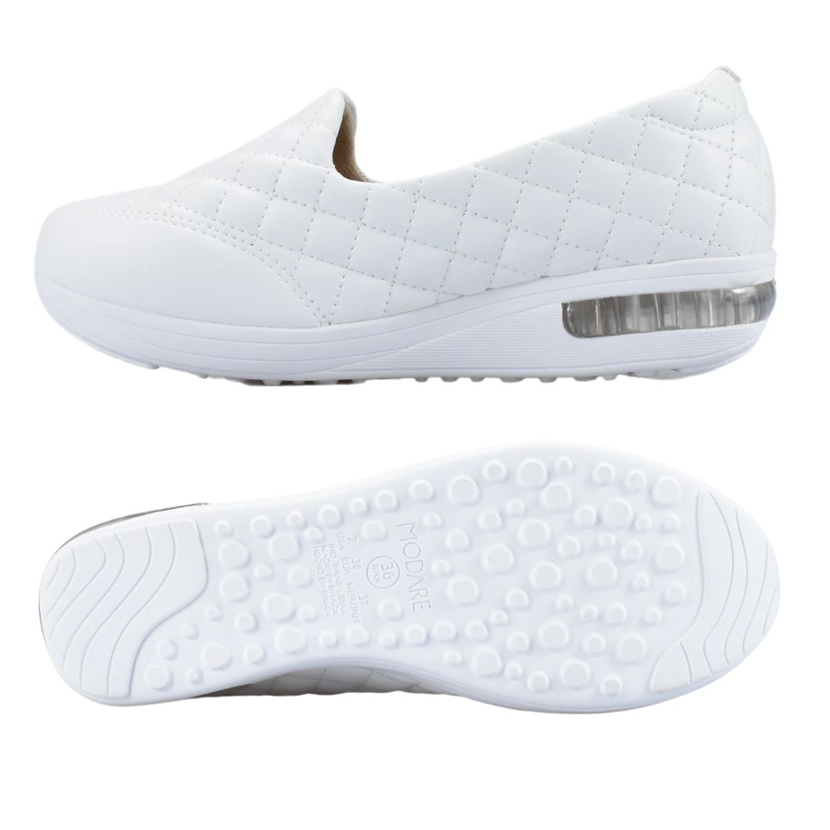 Tenis Slip On Modare Feminino Ultraleve 7320263 Branco 5