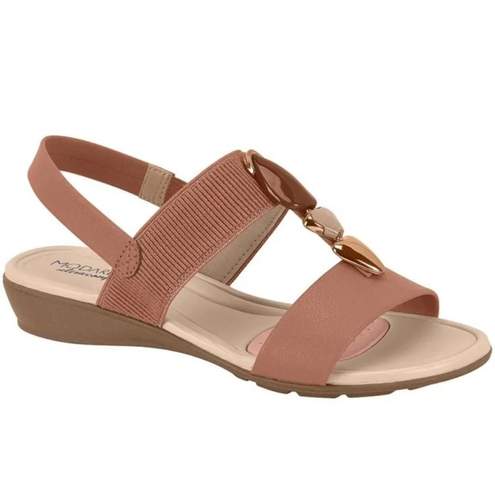 Modare Sandalia Elastico Natural Feminino Anatomica 