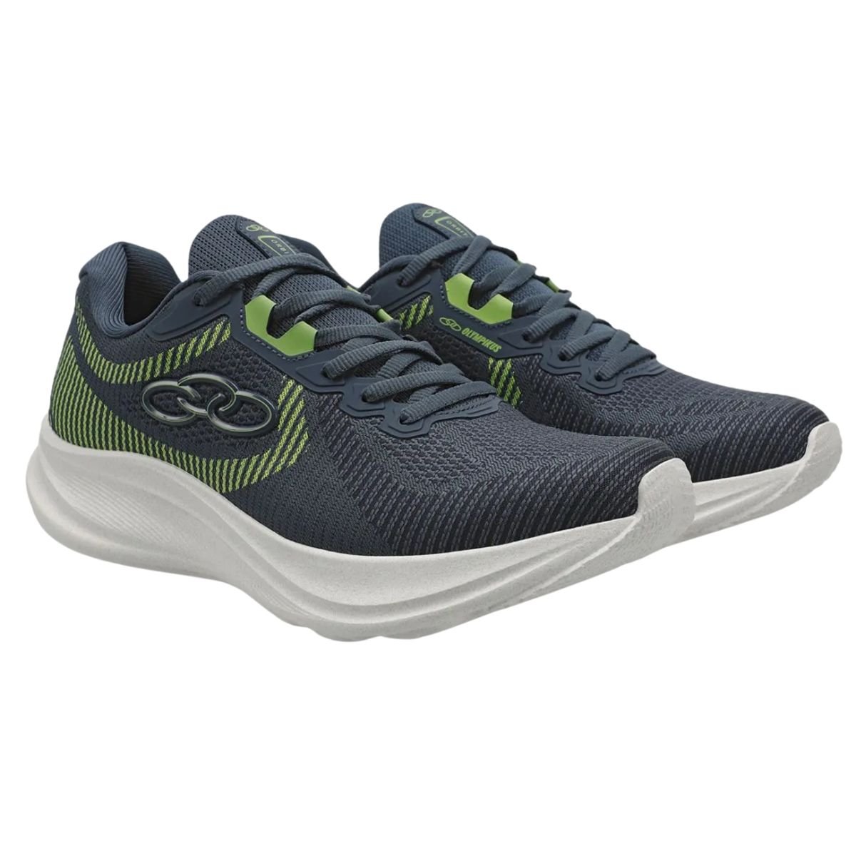 Olympikus Orbita Petroleo-Limao Amortecimento Dinamico Azul Marinho 2