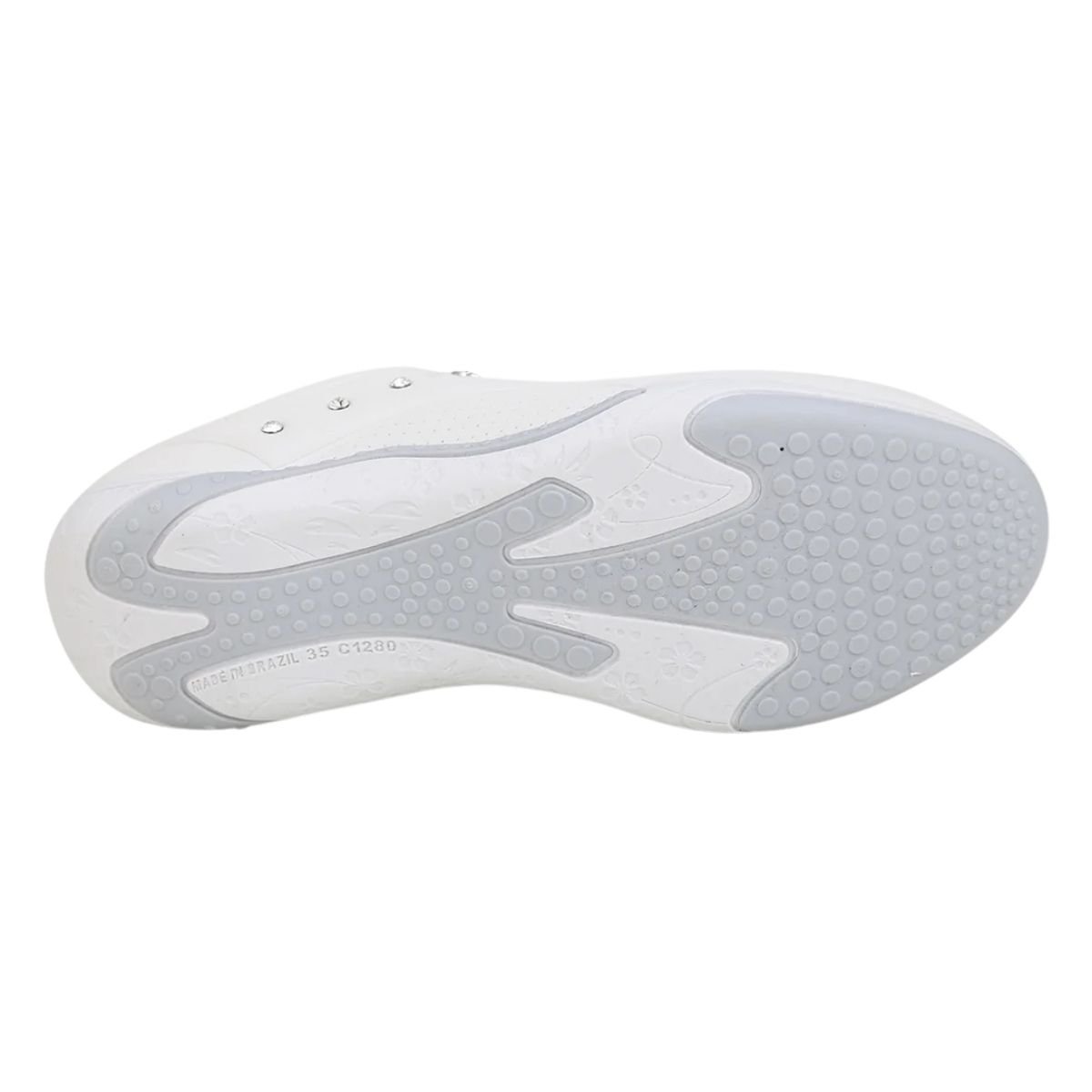Kolosh C3663 Tenis Branco Casual Feminino Ortopedico