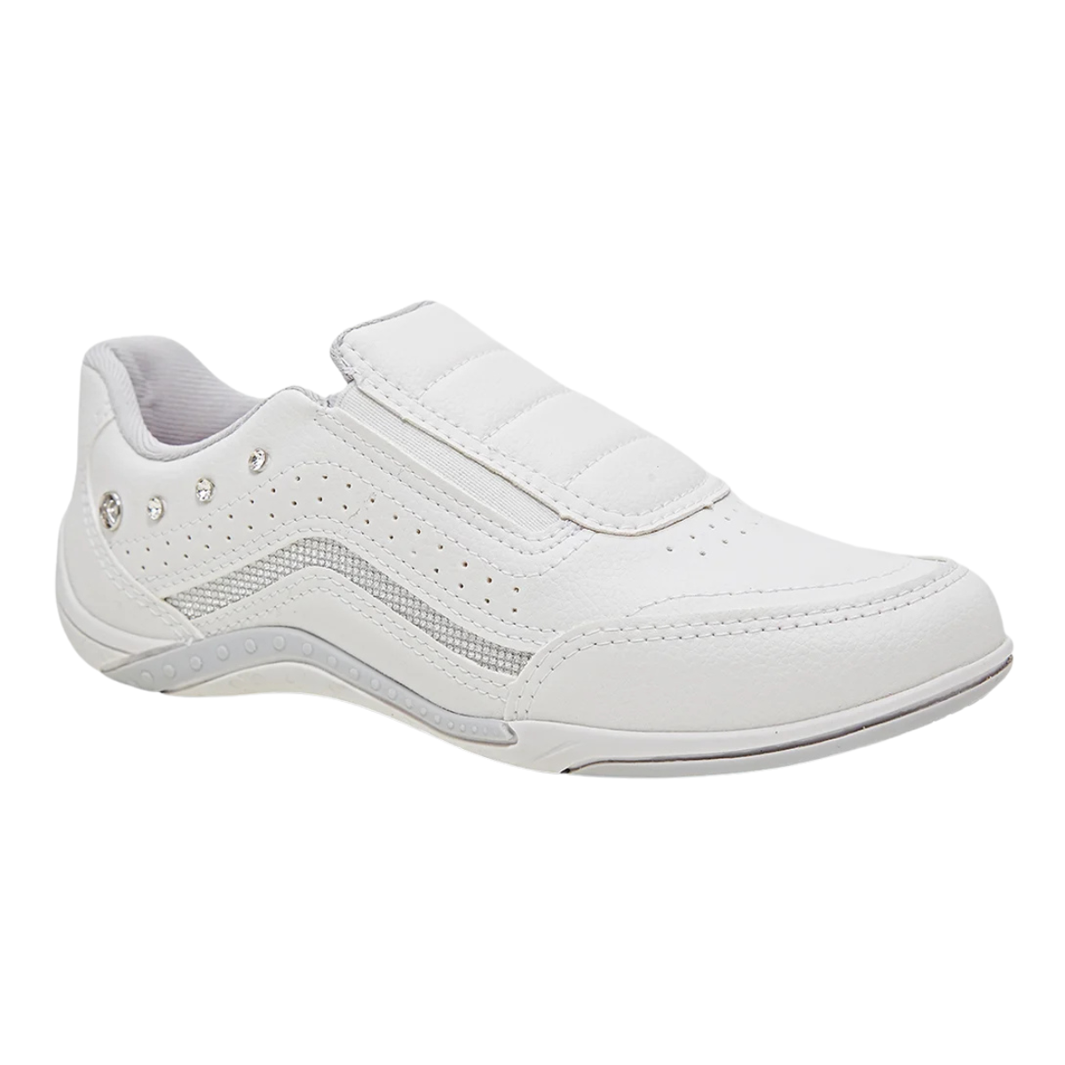Tenis Kolosh Feminino Slip on Branco Antiderrapante Casual Branco 4