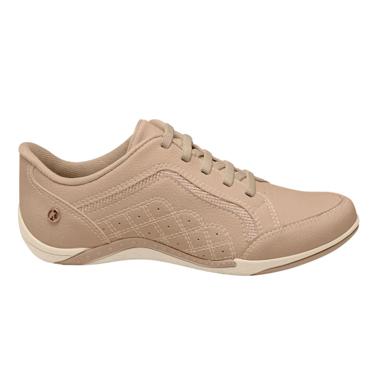 Tenis Kolosh Casual Calce facil Feminino Nude Antiderrapante Bege 3