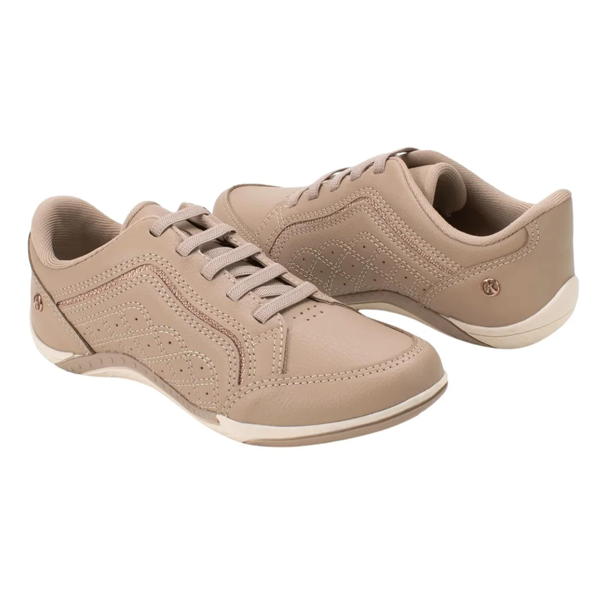 Tenis Kolosh Casual Calce facil Feminino Nude Antiderrapante Bege 5