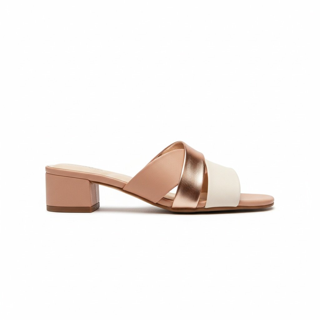 Sandalia Modare Nude Ouro Rosado Feminina Ortopedica Bege 2