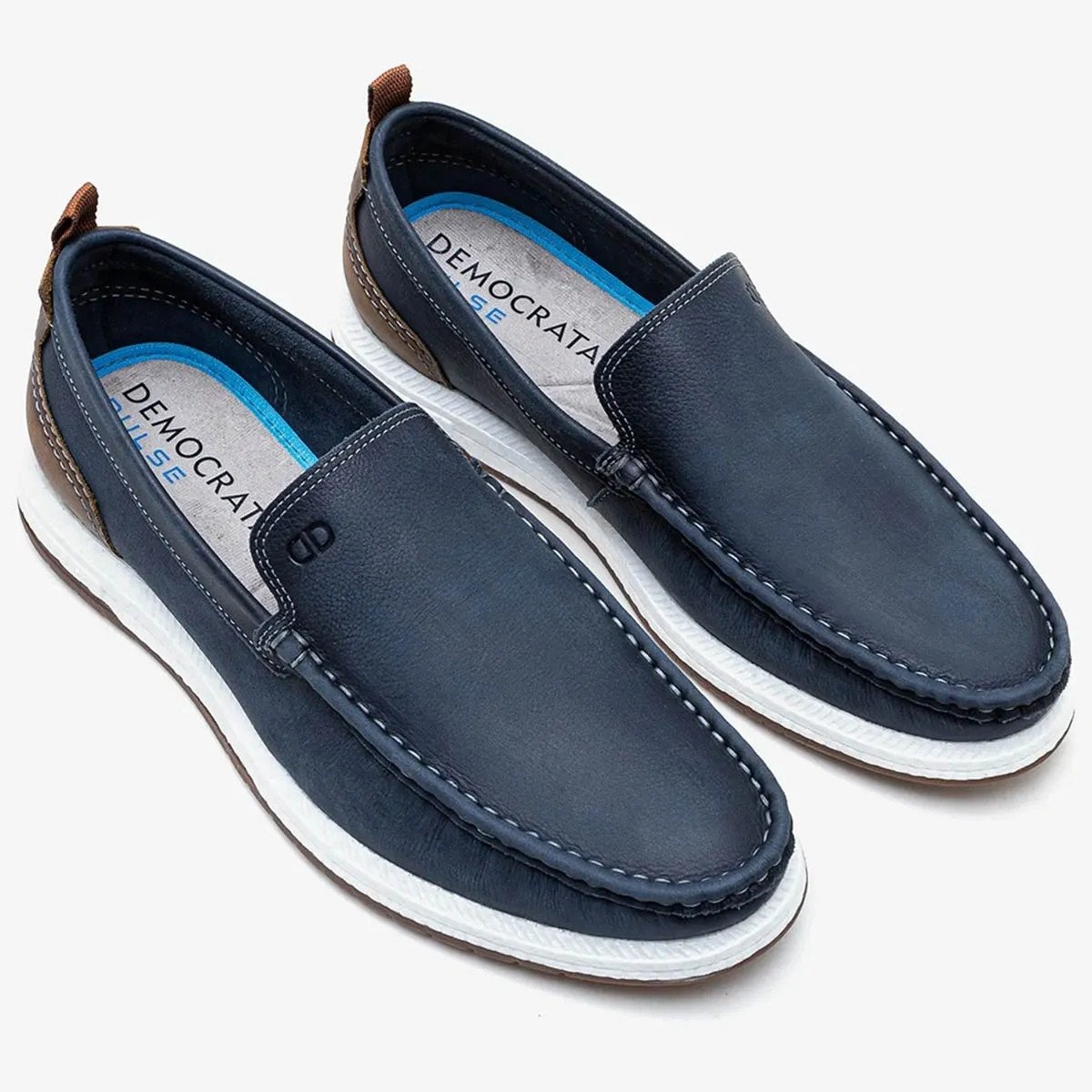 Mocassim Democrata Easy Flop Pulse Navy Masculino Casual Azul 2