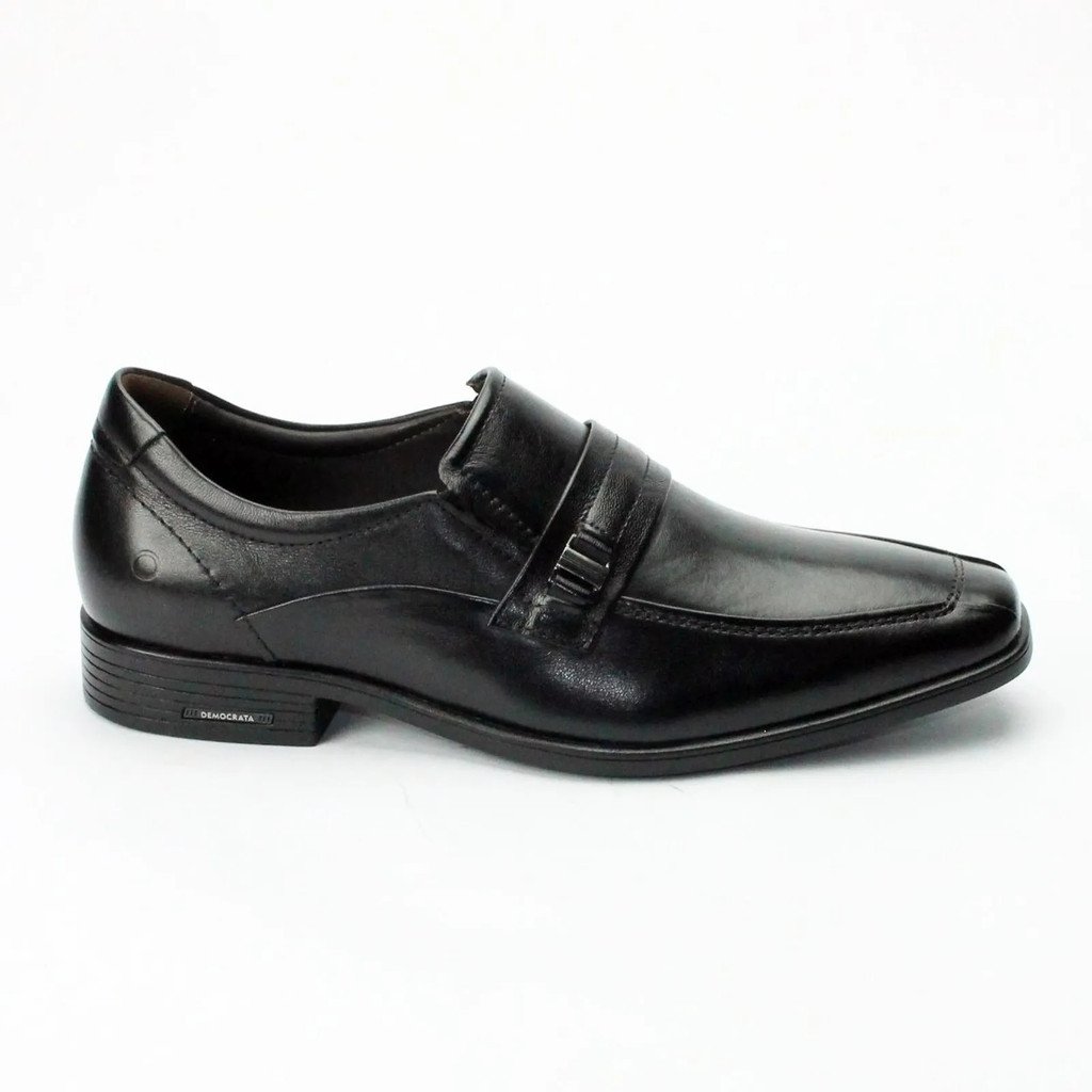 Sapato Social Democrata Smart Comfort Couro Preto