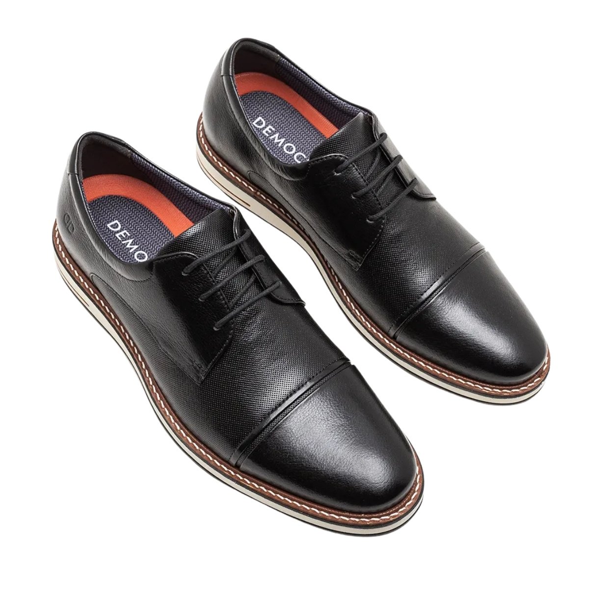 Sapato Masculino Democrata Oliver Anatomico Antiderrapante Preto 5