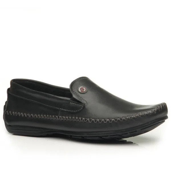 Mocassim Masculino Pegada Sapatilha Preto Ultraleve