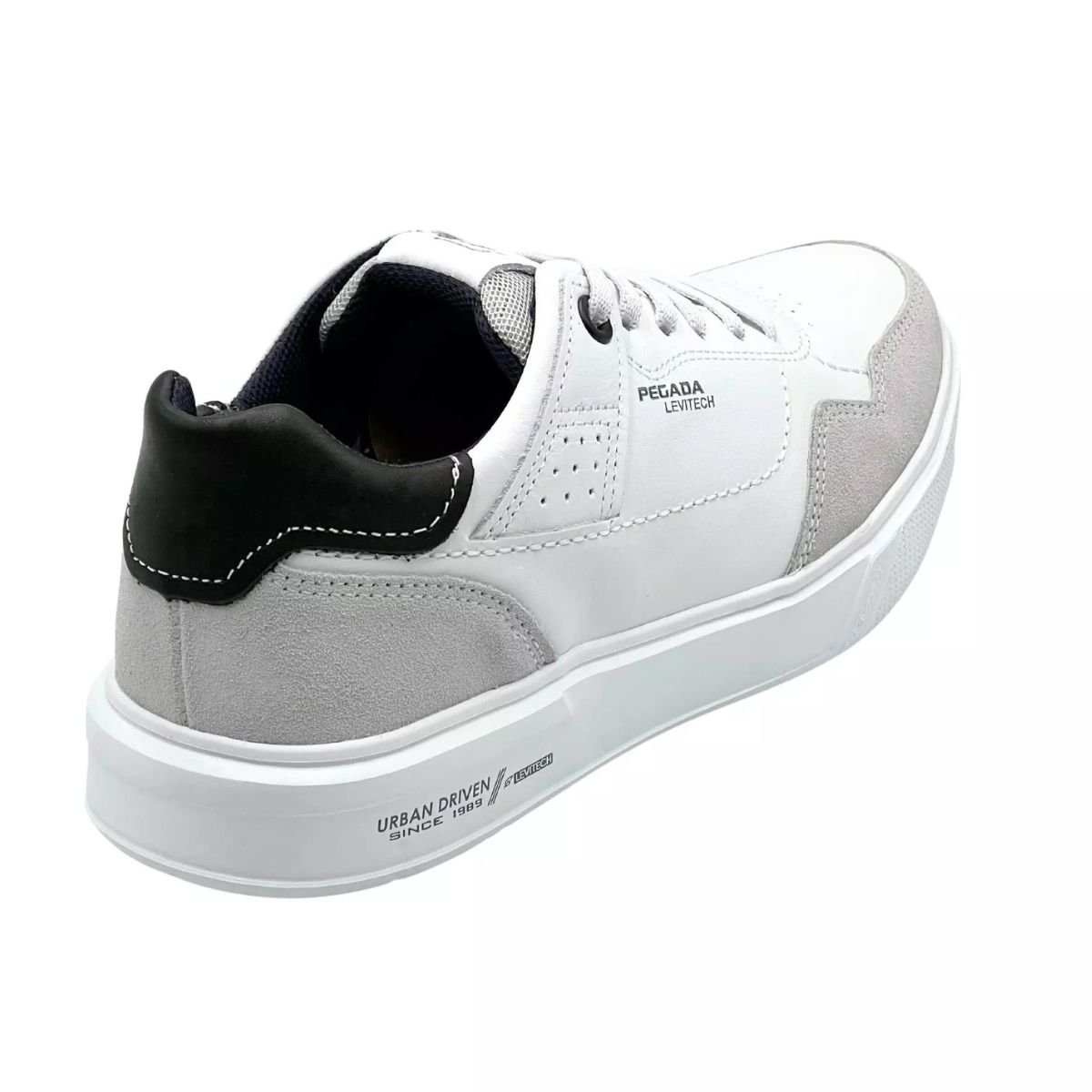 Pegada Sapatenis Branco Estilo Moderno Masculino Branco 5