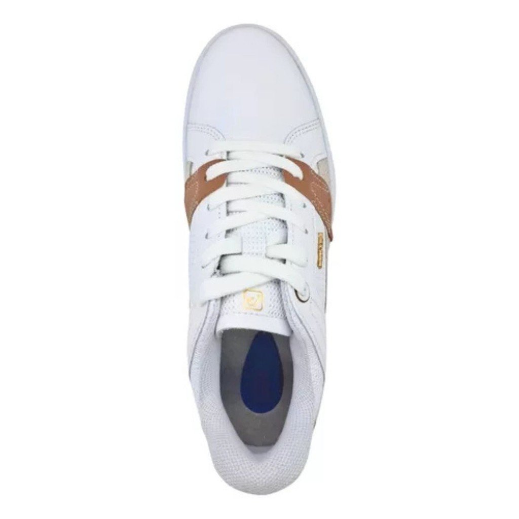 Tenis Pegada Casual Couro London Feminino Branco Off Bege  Branco 3