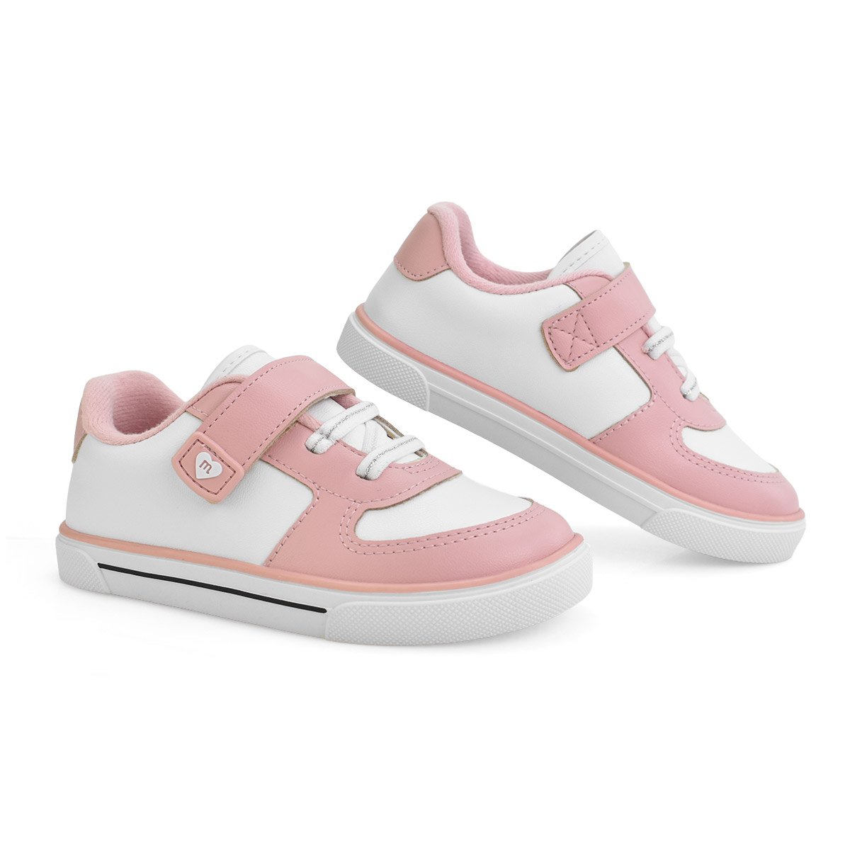 Tenis Molekinha Meninas Napa Rosa Antiderrapante Rosa 2