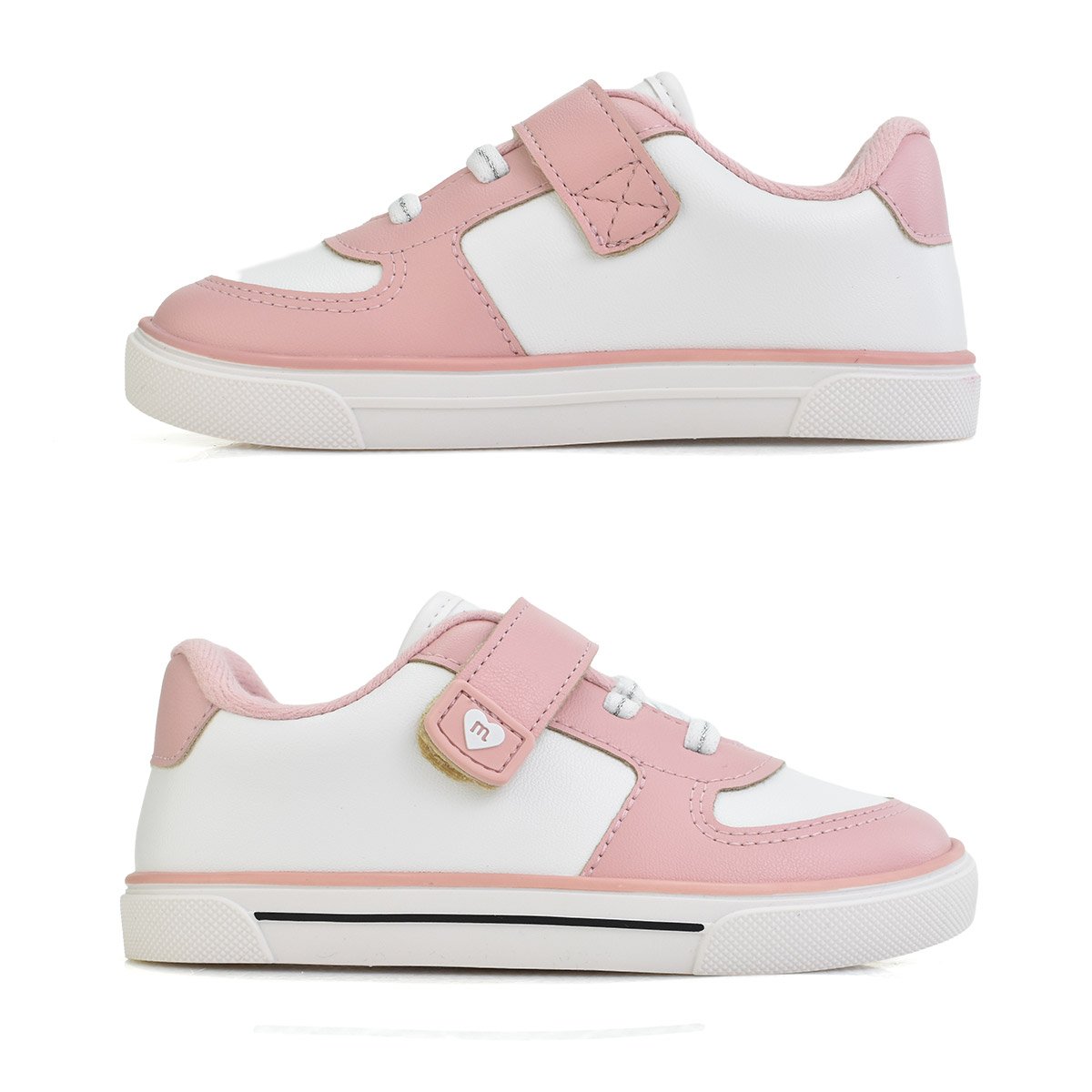 Tenis Molekinha Meninas Napa Rosa Antiderrapante Rosa 4