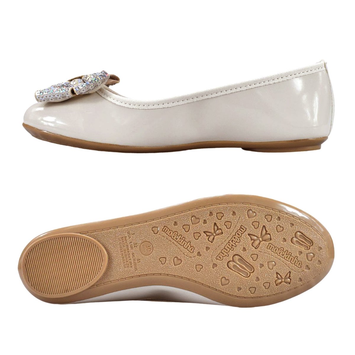Sapatilha Infantil Molekinha Menina 2502390 Bege 5