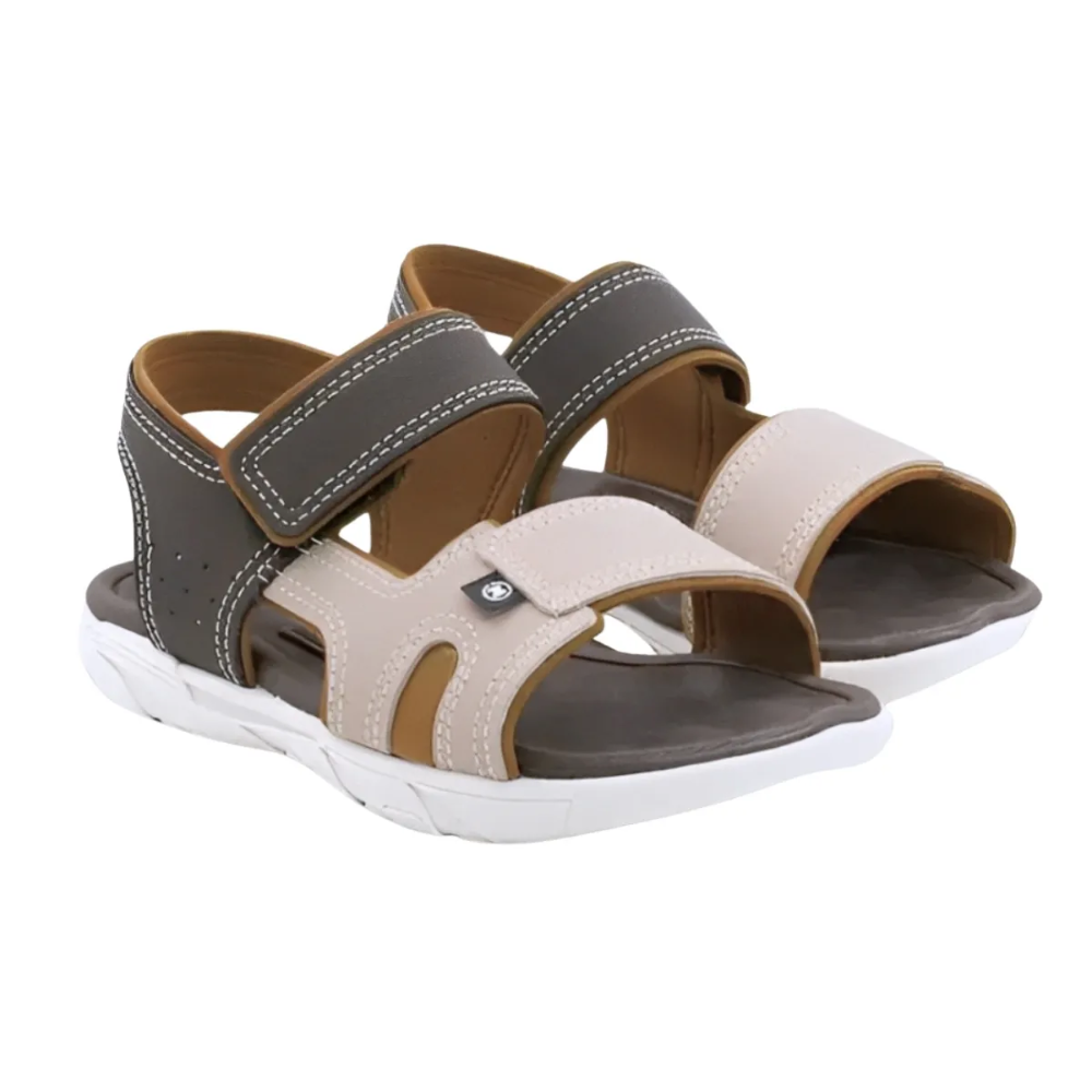 Sandalia Molekinho Infantil Meninos Conforto Ajustavel Marrom 3