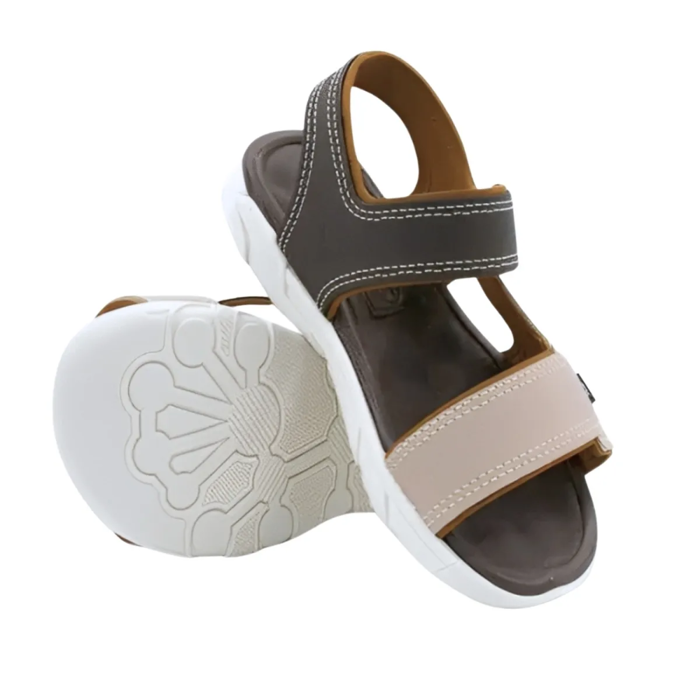 Sandalia Molekinho Infantil Meninos Conforto Ajustavel Marrom 4