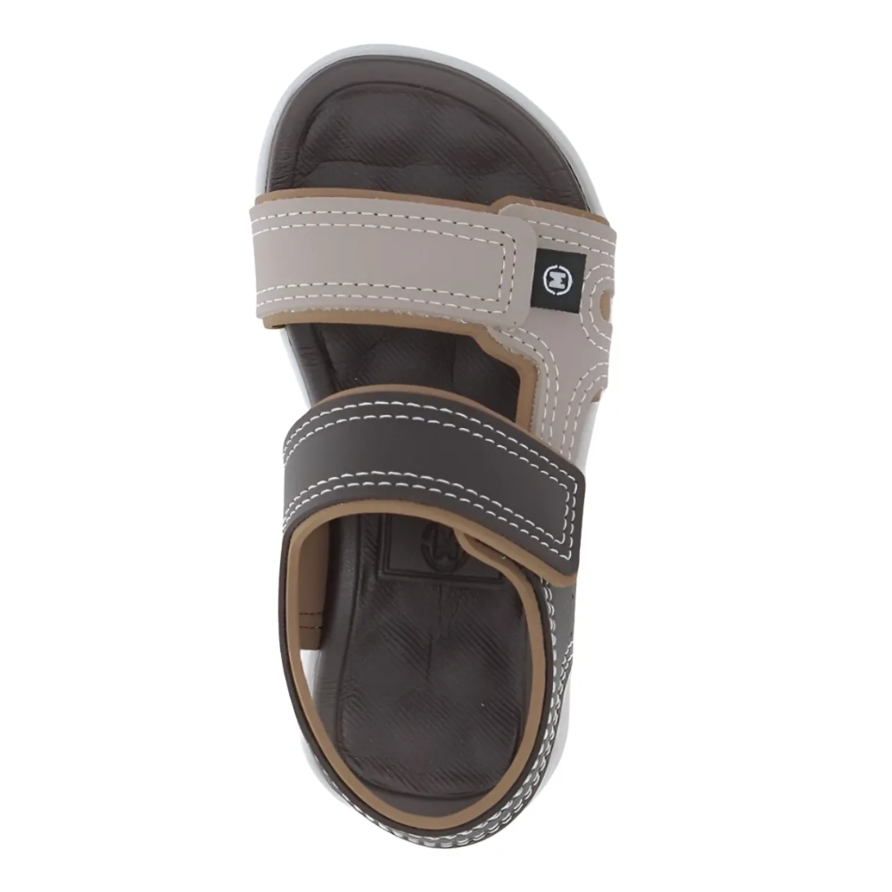 Sandalia Molekinho Infantil Meninos Conforto Ajustavel Marrom 5