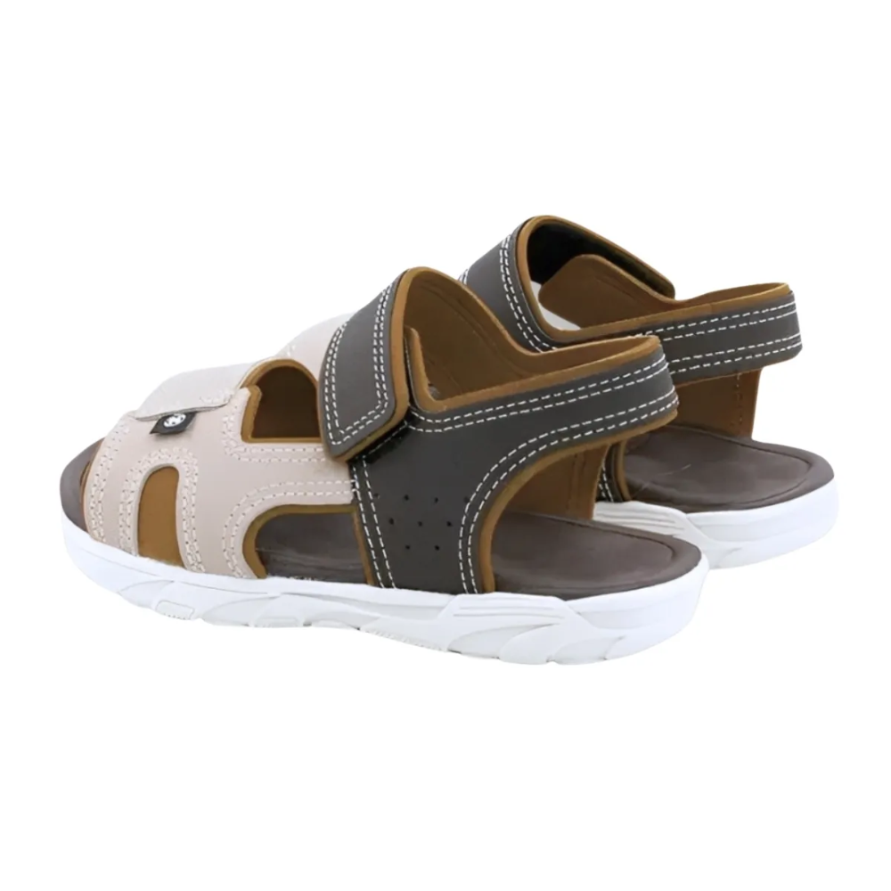 Sandalia Molekinho Infantil Meninos Conforto Ajustavel Marrom 6