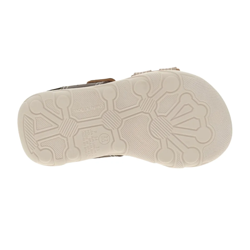 Sandalia Molekinho Infantil Meninos Conforto Ajustavel Marrom 7