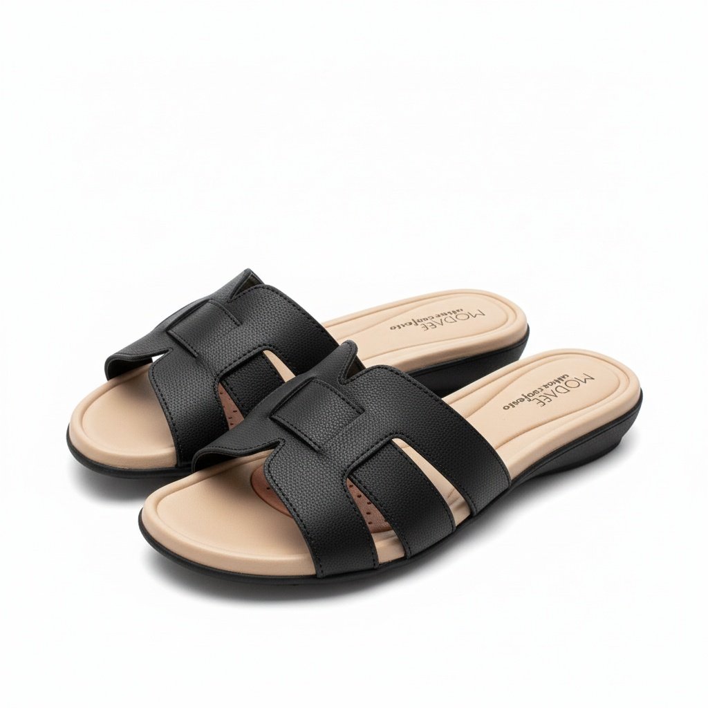 Tamanco Modare Ortopedico Feminino Ultraleve Estilo Moderno Preto 5