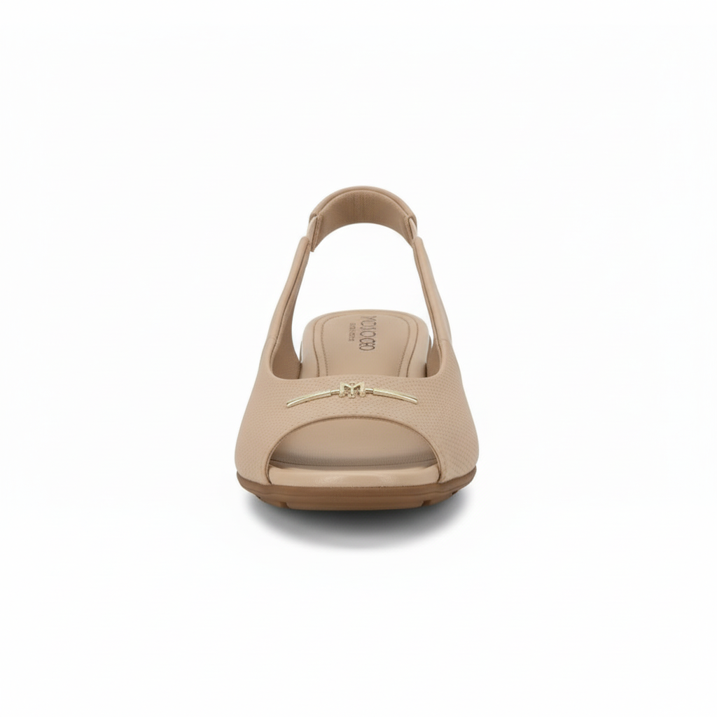 Sandalia Modare Bege Napa Feminino Estilo Versatil Bege 6