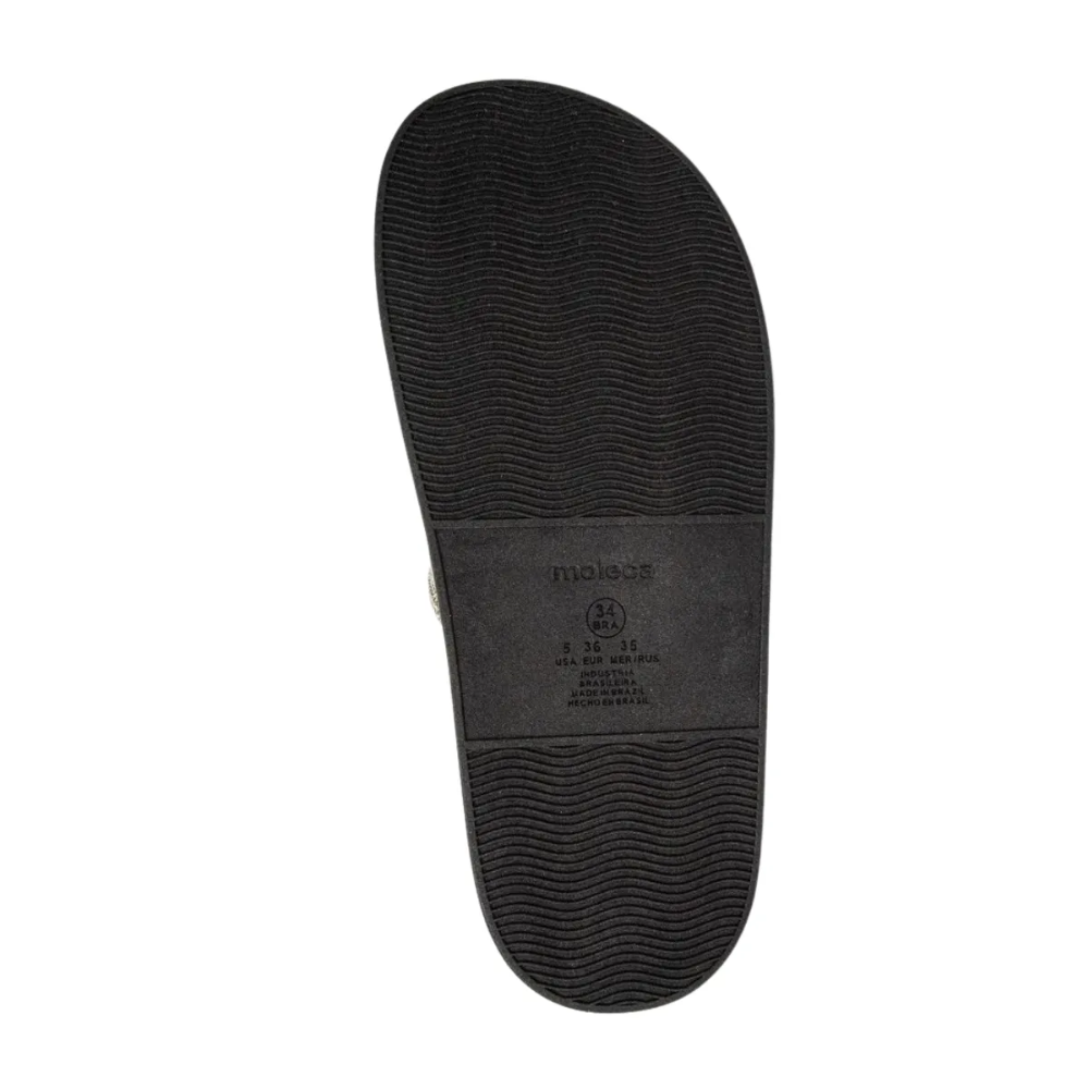 Tamanco Moleca Casual Feminino Tira Brilhante Preto 5469134 Prata 2