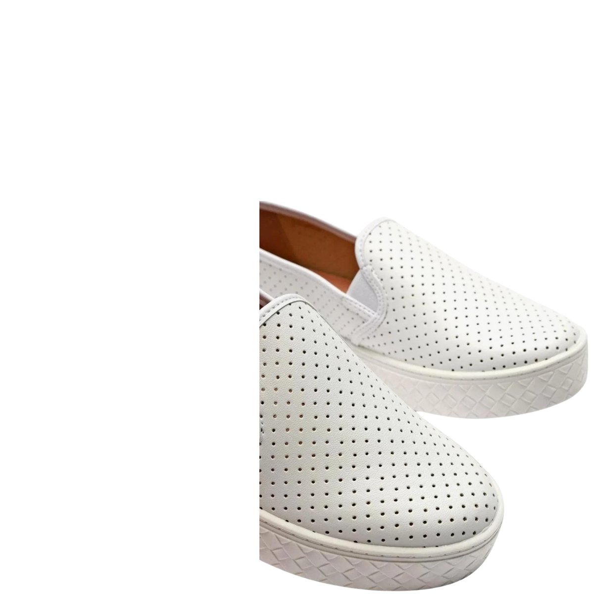 Tenis Moleca Slip On Napa Branco Versatil  Antiderrapante  Branco 3