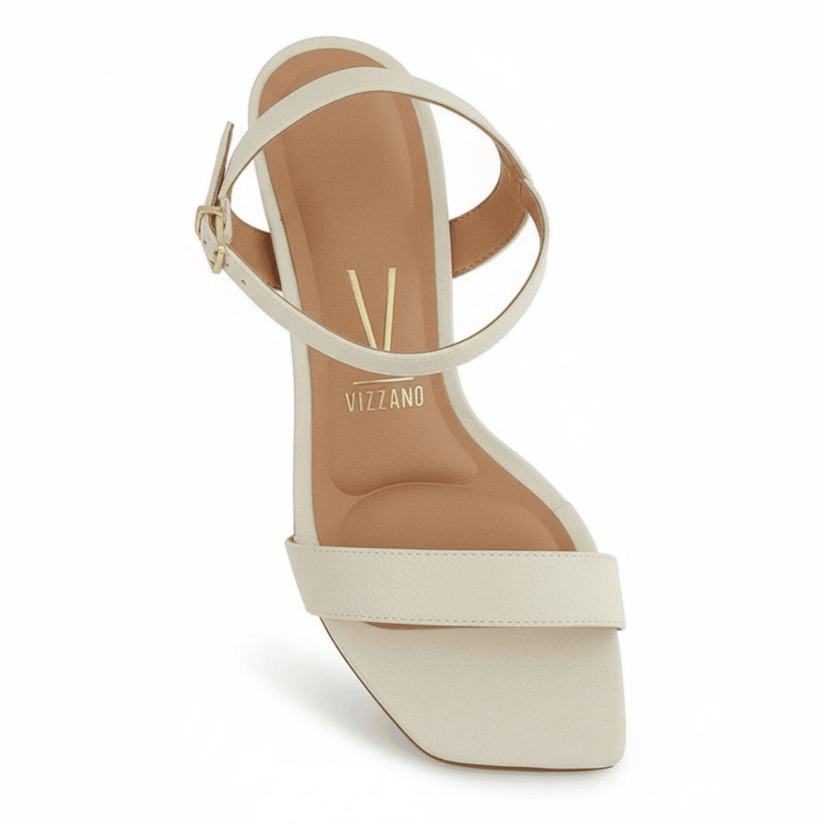 Sandalia Vizzano Salto Fino Branco Off Feminino Casual Branco 4