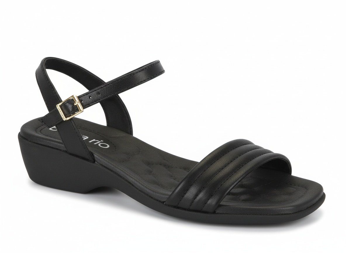 Beira Rio Sandalia Napa Preto: Toque Suave e Versatilidade Urbana