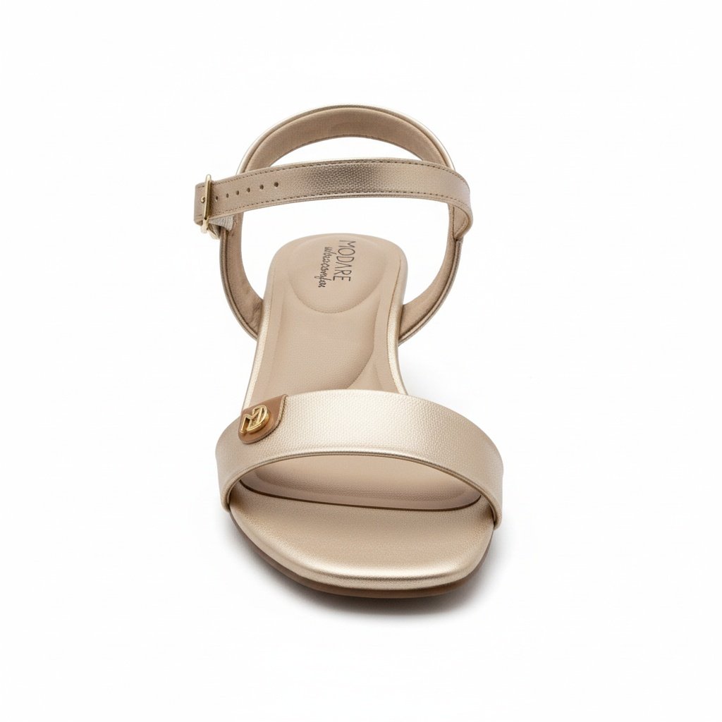 Sandalia Modare Feminina Dourado Camel Conforto Anatomico  Dourado 3