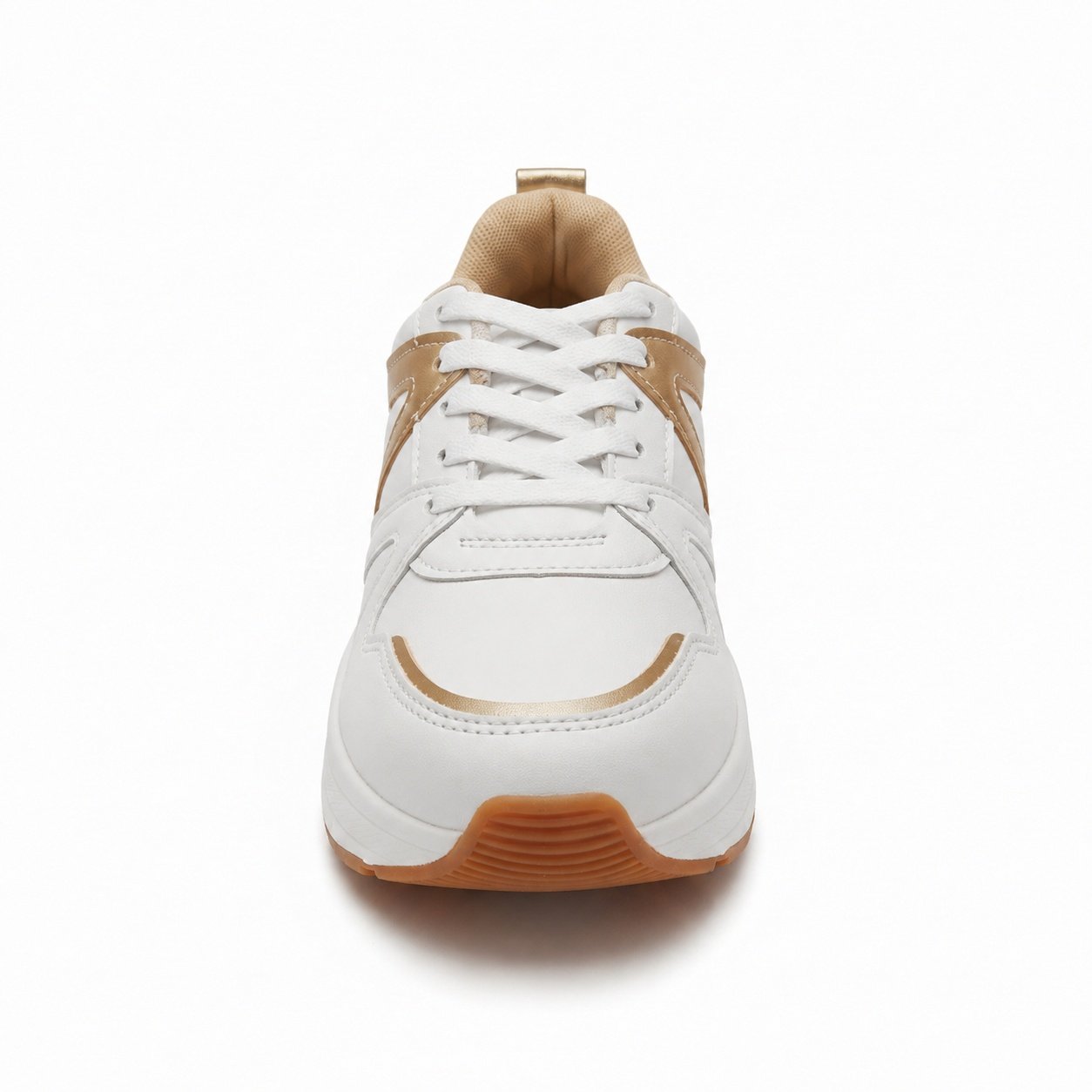 Tenis Modare Conforto Premium Branco Dourado Branco 3