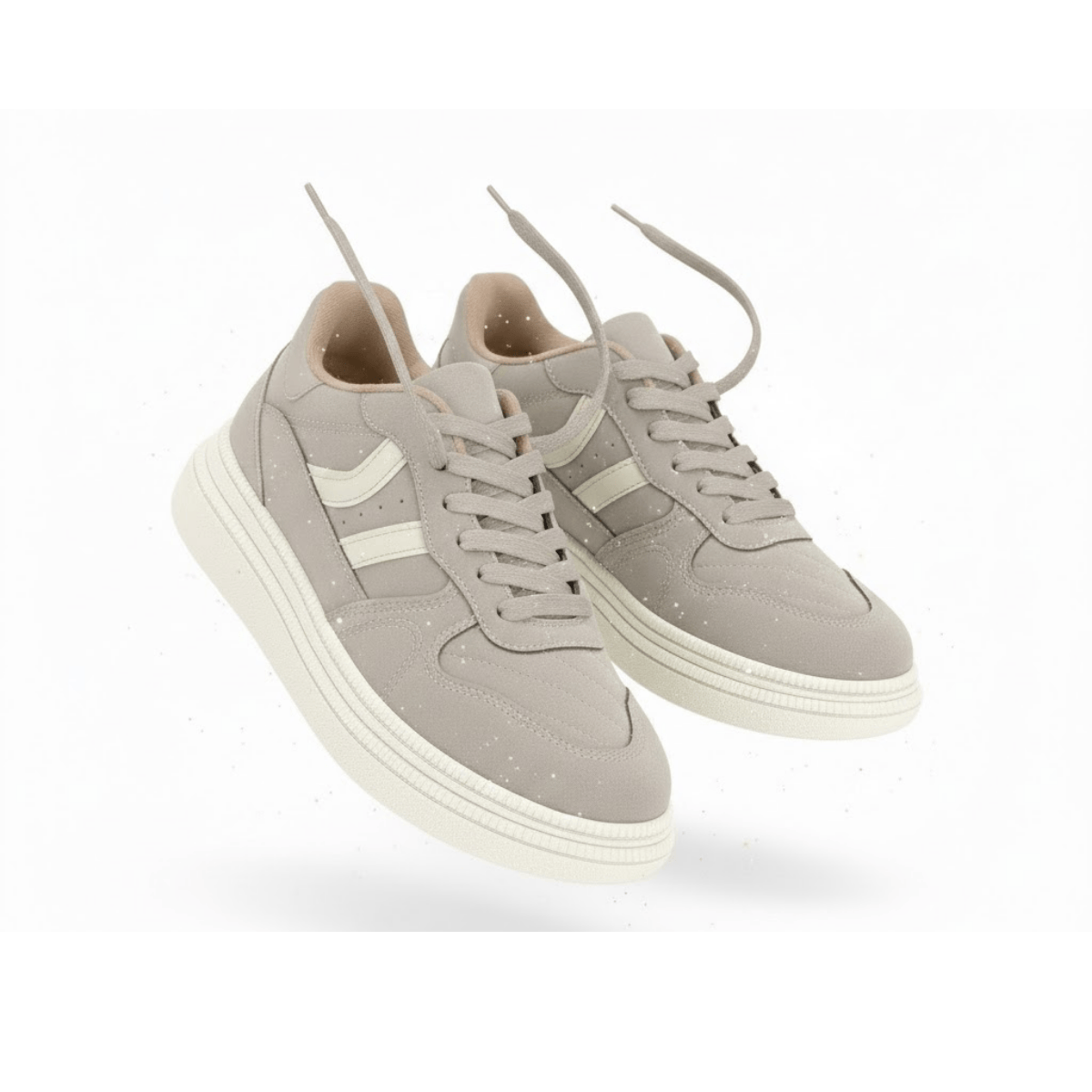 Tenis Moleca Feminino Cinza Branco Off Urbano Casual Cinza 6