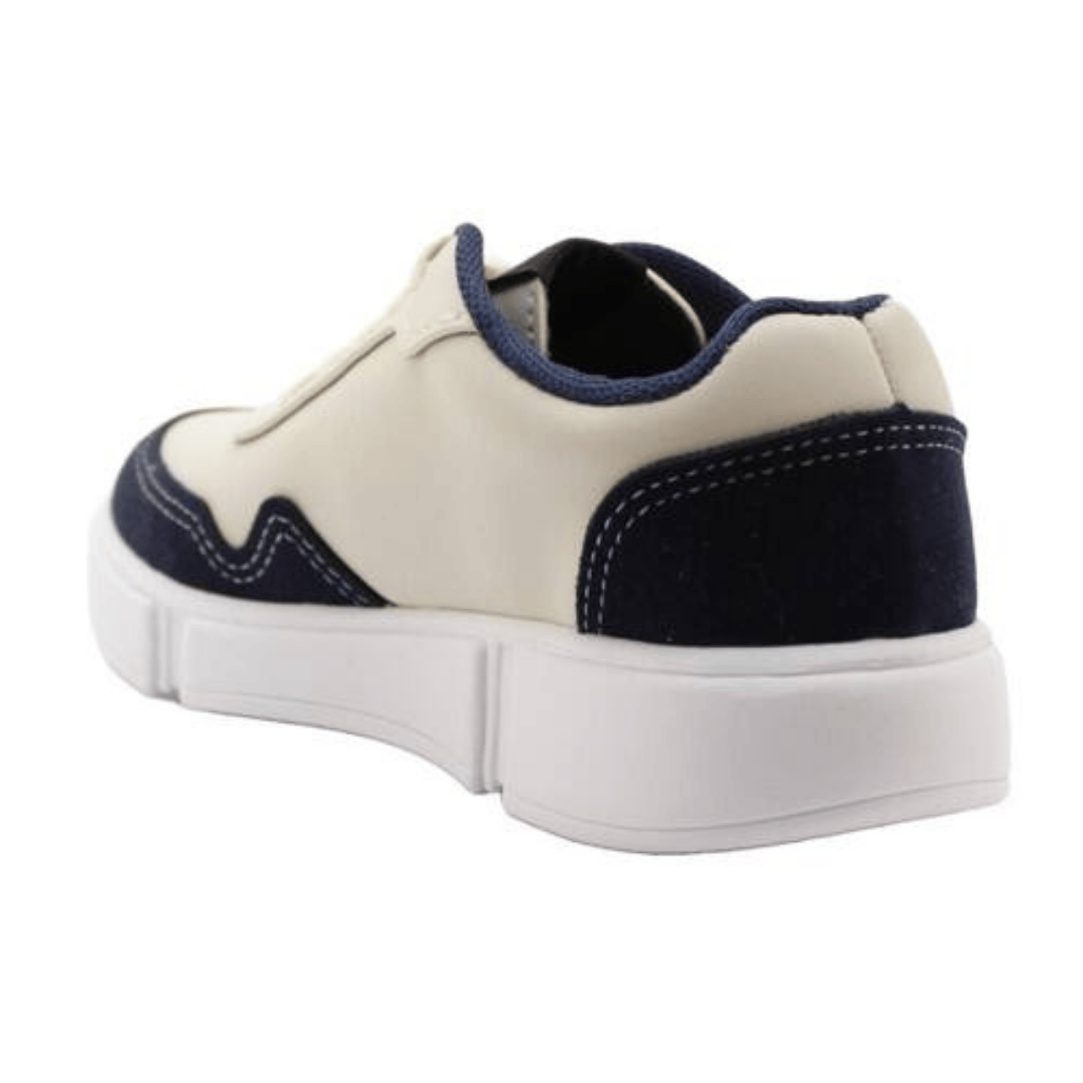 Tenis Molekinho Infantil Napa Branco Off Marinho Areia Bege 6