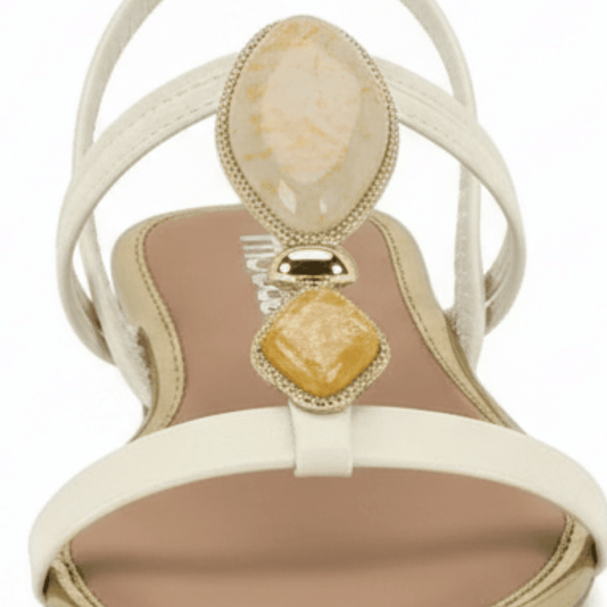 Sandalia Moleca Elastico Branco Off Feminina Ortopedica Branco 5