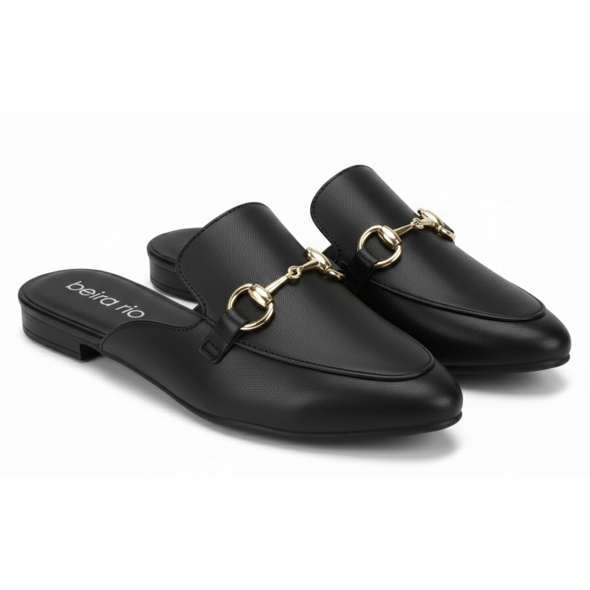 Mule Beira Rio Feminino Preto Design Versatil Leveza Preto 4