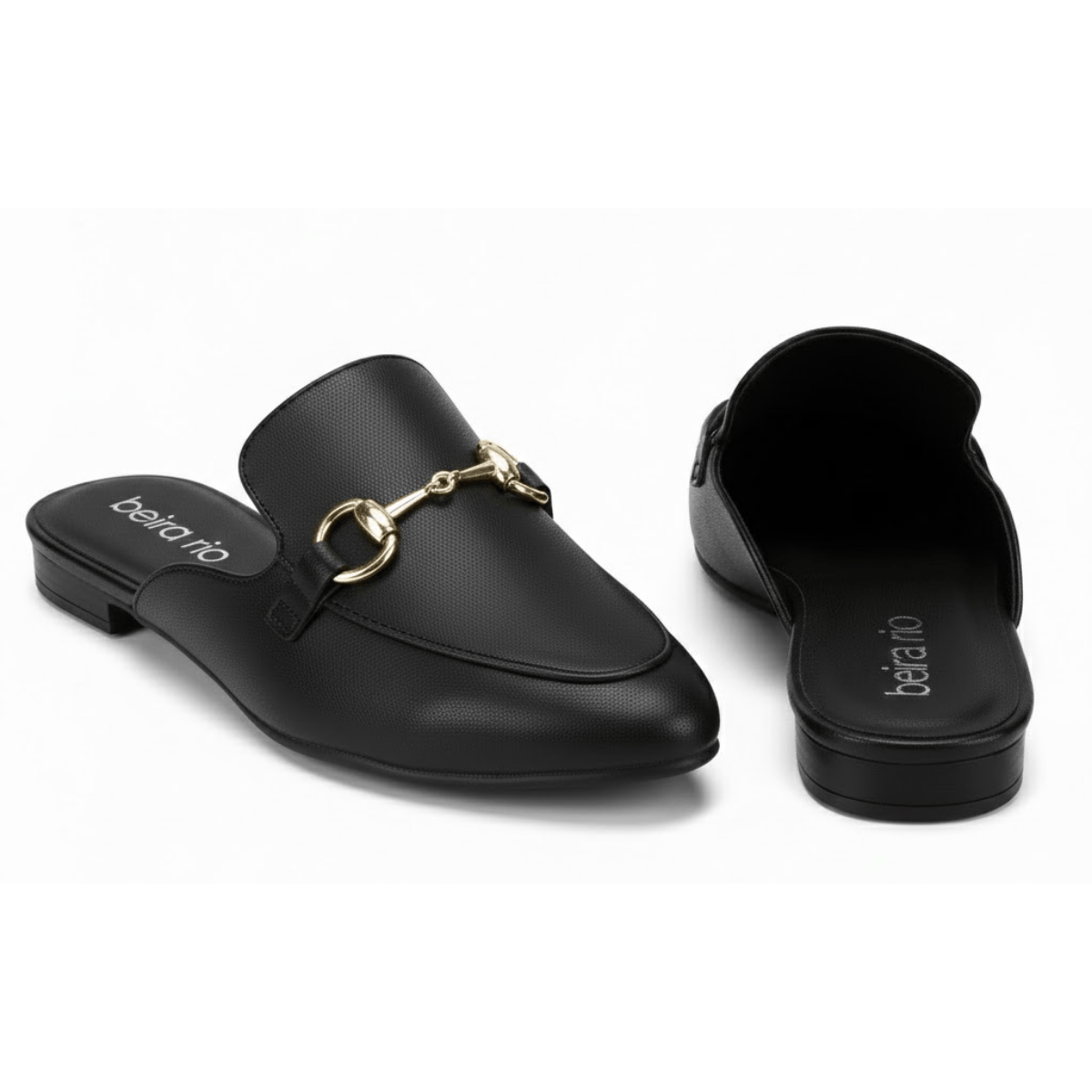 Mule Beira Rio Feminino Preto Design Versatil Leveza Preto 5