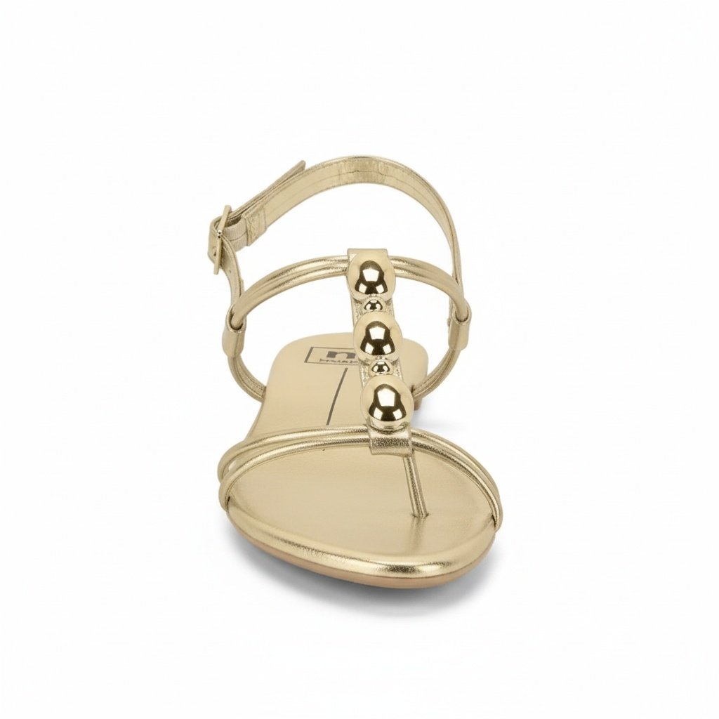 Rasteira Moleca Feminina Dourada Versatilidade Casual Dourado 3