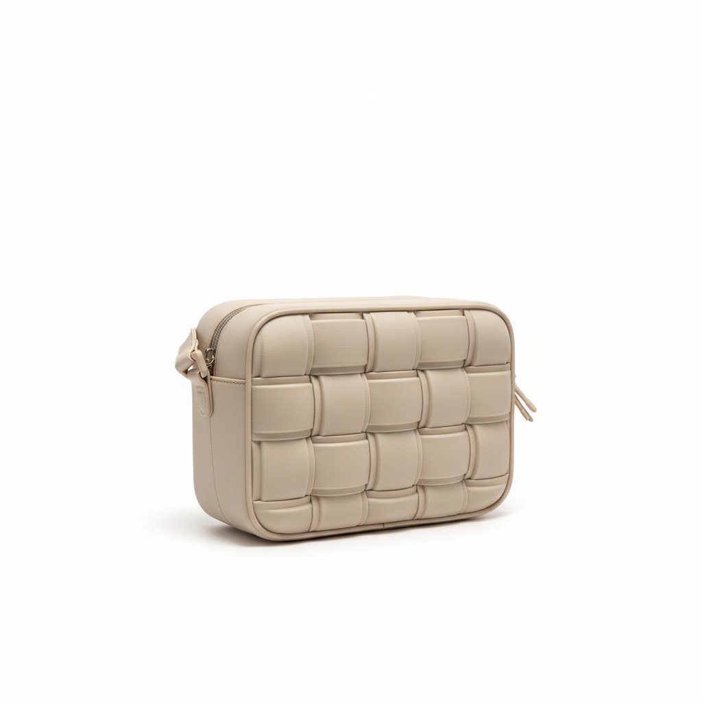 Bolsa Moleca Cinza Feminina Estilosa Transversal Bege 2