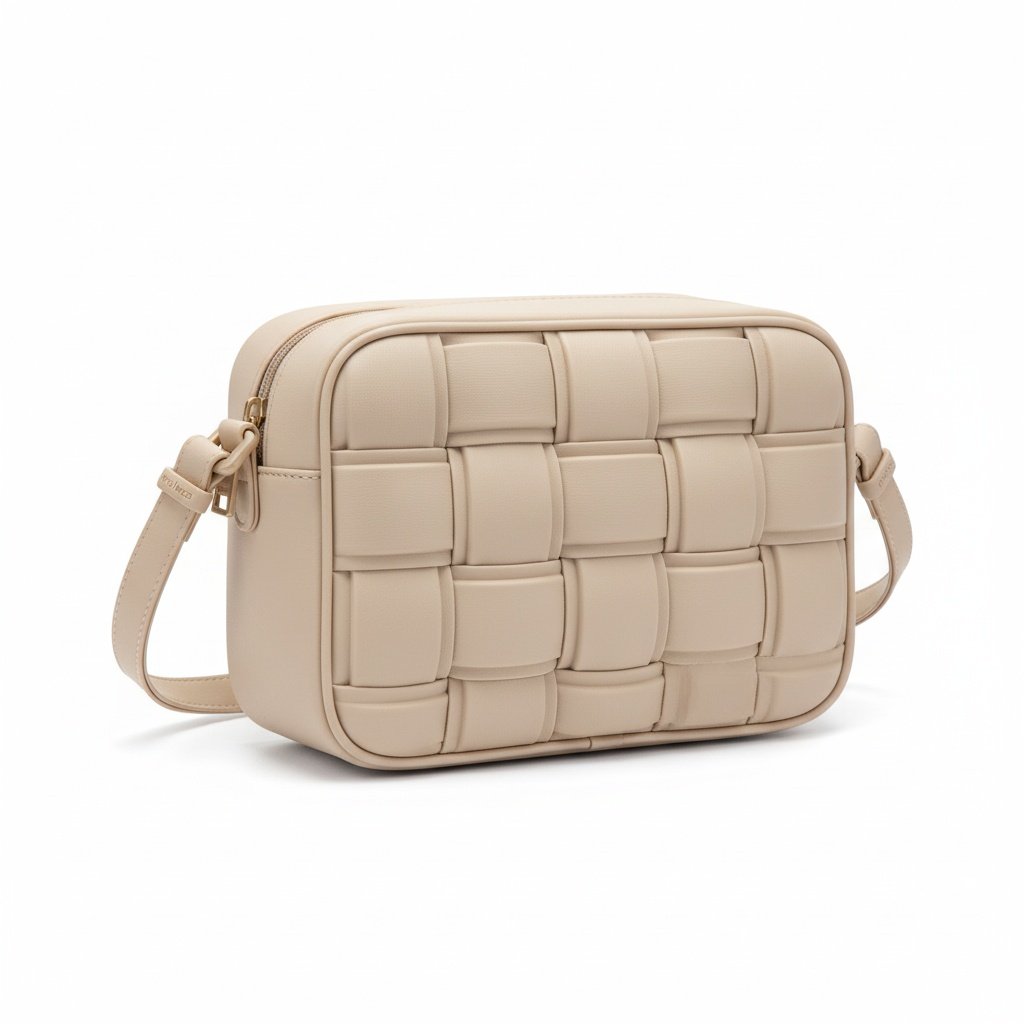 Bolsa Moleca Cinza Feminina Estilosa Transversal Bege 5